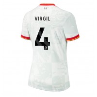 Liverpool Virgil van Dijk #4 Kolmaspaita Naiset 2024-25 Lyhythihainen